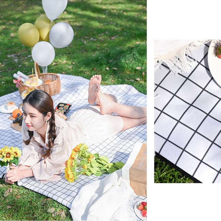 Outdoor Camping チェック柄 ピクニック 四角形 マット (大) Outdoor Camping チェック柄 ピクニック 四角形 マット (PAPER