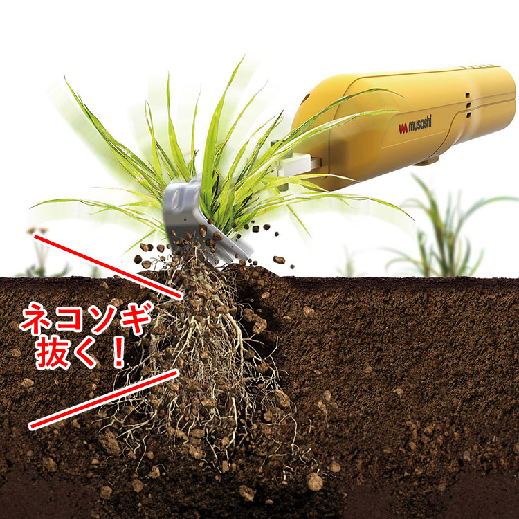 除草バイブレーター ミニ 草むしり 道具 ムサ...の詳細画像4