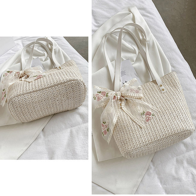 カゴバッグ ハンドバッグ ストローバッグ トートバッグ 夏バッグ