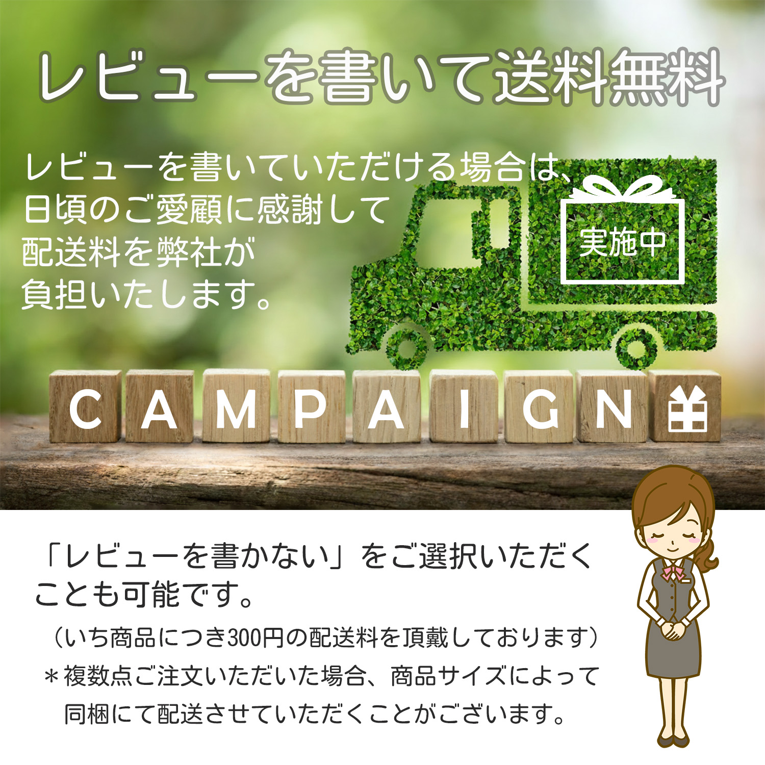 レビューを書いて送料無料