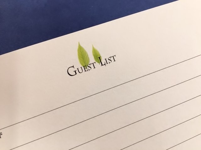 ゲストカード 【リーフ】シリーズ （10枚入） 結婚式 披露宴 二次会 パーティー 芳名帳 |  | 04