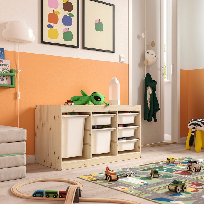 イケア（IKEA） TROFAST トロファスト 収納コンビネーション 93x44x53