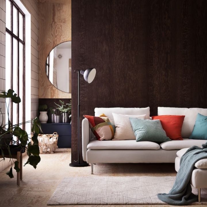 イケア IKEA TVERSTED トヴェルステド ラグ パイル短 ベージュ