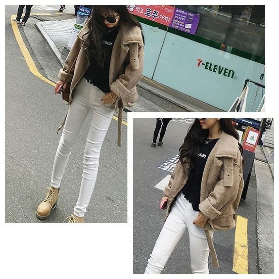 大人気 送料無料 裏ボア フェイクムートンライダース ムートン調 ライダースジャケット レディース ジャンパー ブルゾン ライダース アウター ジャケット