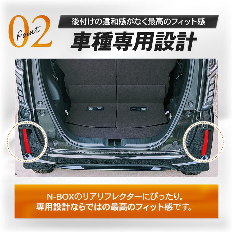 N-BOXカスタム JF5/JF6 外装部品フロント2点、リア1点の特別セット N-BOX リアリフレクター JF5 JF6 ホンダ パーツ バンパー カスタム