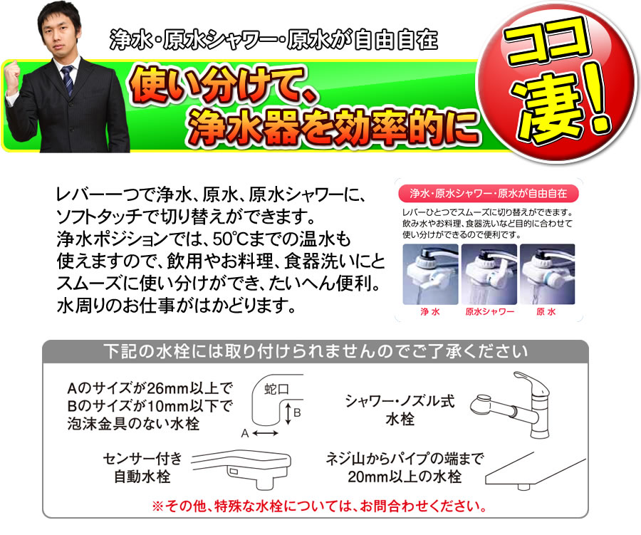 JIS規格除去 アクアセンチュリー MFH-50AS ゼンケン 高性能浄水器 浄水器 卓上型 据置型｜nicgekishin｜10