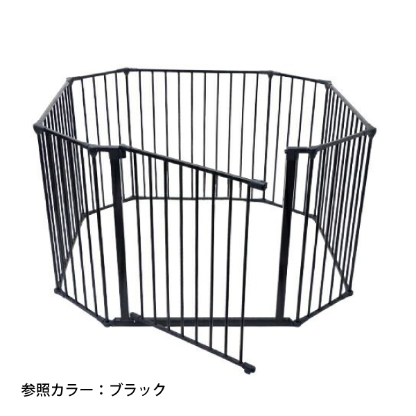 ベビーダン ハースゲート XL サークルセット ホワイト 白 薪ストーブ 暖炉 ベビーサークル 扉 ドア ゲート 安全柵 | ベビーダン | 15
