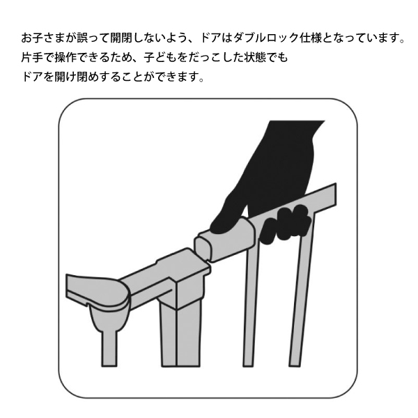 ベビーダン ハースゲート XL サークルセット ホワイト 白 薪ストーブ 暖炉 ベビーサークル 扉 ドア ゲート 安全柵 | ベビーダン | 05