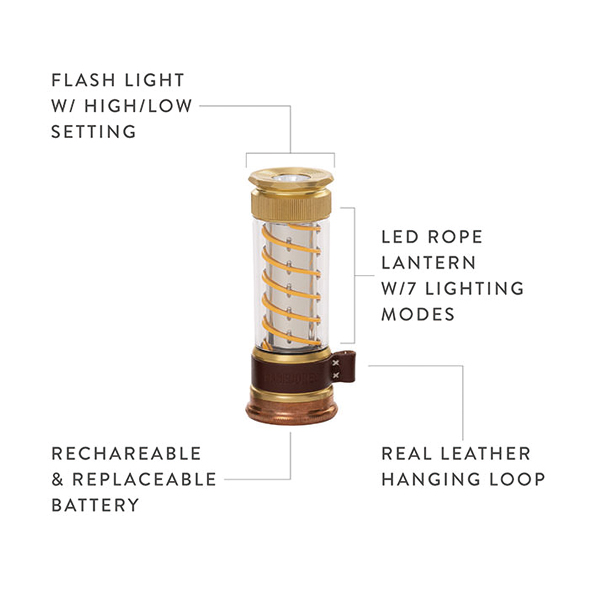 ベアボーンズ  エジソンライトスティックLED 2.0 ブラス 20230038 アウトドア キャンプ 防災 LEDライト ランタン LEDランタン | BAREBONES | 15