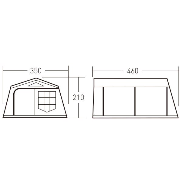 オガワキャンパル(ogawa)  ロッジシェルターUL 3306 アウトドア キャンプ 日よけ キャンプ用品 テント シェルター ロッジ型 | ogawa（アウトドア） | 03