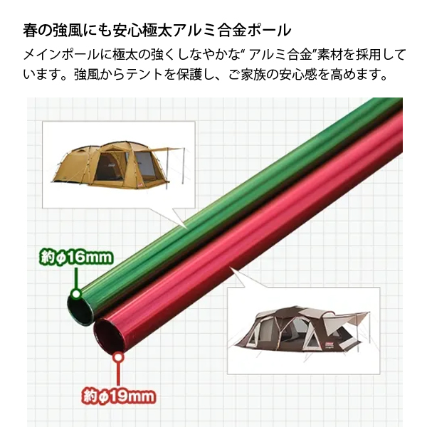 Coleman（コールマン） 4Sワイド2ルームコクーンIII 2000036431 家族