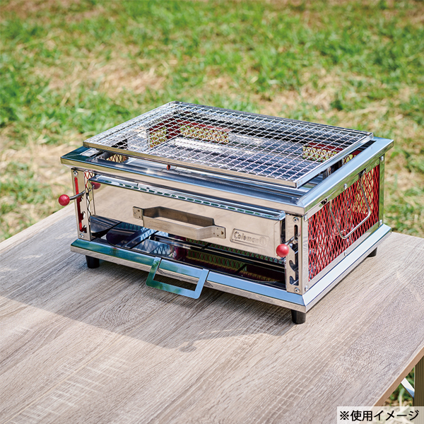 バーベキューコンロ　Coleman もうBBQにうちわは不要！ コールマンの電動ファン付グリルは、まさに次