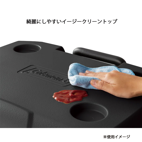 コールマン  ホイールクーラー 60QT 2238189 アウトドア キャンプ 保冷 クーラーボックス ジェットブラック キャンプ用品の画像