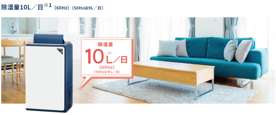 コロナ  衣類乾燥除湿機 Hシリーズ 除湿量1日10L BD-H1026 家電 除湿 衣類乾燥 ヒーター 温風の画像