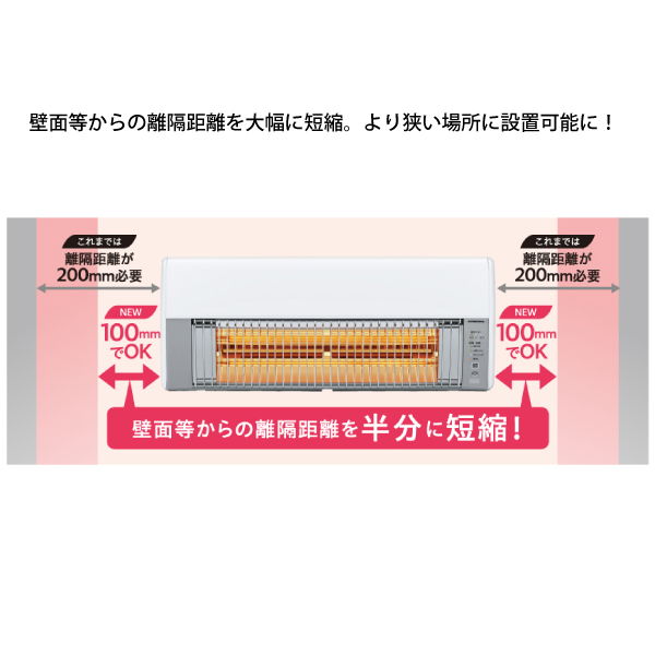 CORONA 壁掛け型電気ヒーター CHK-C12B 1,215W 自然大好き！ニッチ・リッチ・キャッチ 暖房機器 コロナ 壁掛型