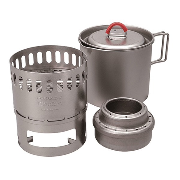 エバニュー エバニュー Ti Mug pot 500 Stove set ECA538 チタン