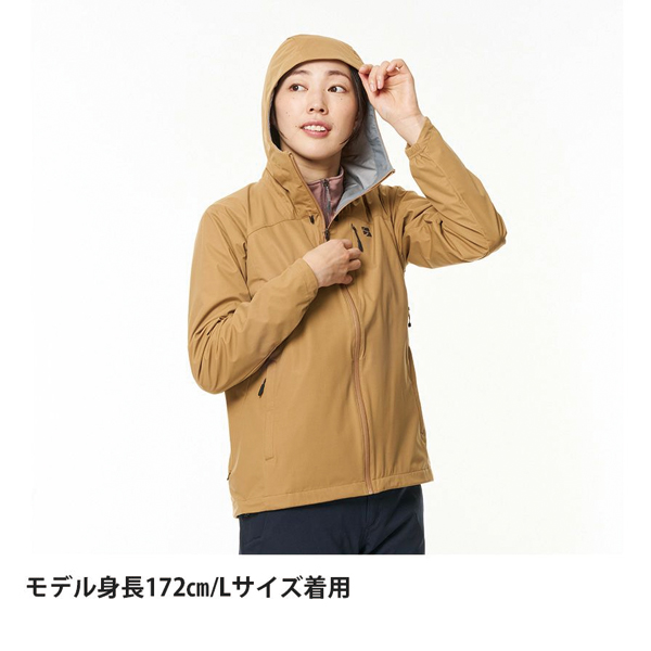 finetrack - 【Women's M ベージュ系】 Finetrack ( ファイントラック ) フロウラップ フーディ エバーブレスエア 防水 ソフトシェル ジャケット FAW0912 Asian Women's Camel ソフ ファイントラック（finetrack） アウター フロウラップフーディ