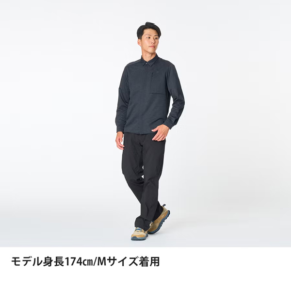 ファイントラック  ラミースピンニットシャツ メンズ FMM1601 アウトドア ウェア トップス シャツ 登山 トレッキング 長袖 抗菌防臭 速乾の画像