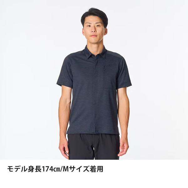 ファイントラック（finetrack） ラミースピンニットシャツ半袖 メンズ 