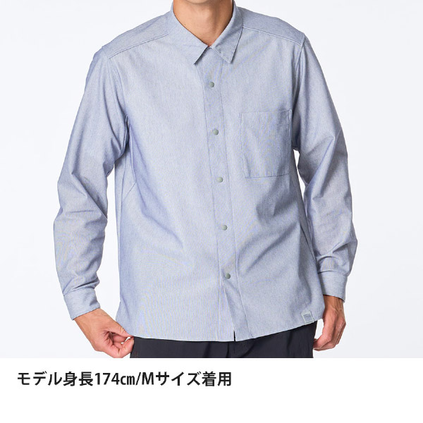 ファイントラック  にほんのいろコンシールメッシュシャツ メンズ FMM2001 アウトドア ウェア トップス メンズ シャツ 長袖 速乾 日本製の画像