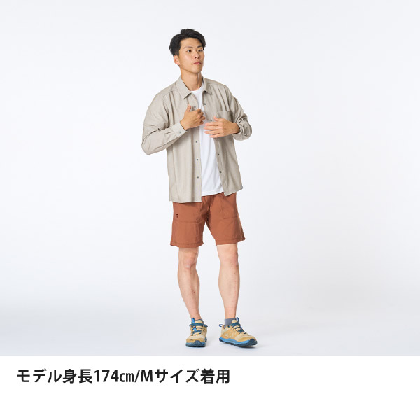 ファイントラック  にほんのいろコンシールメッシュシャツ メンズ FMM2001 アウトドア ウェア トップス メンズ シャツ 長袖 速乾 日本製の画像