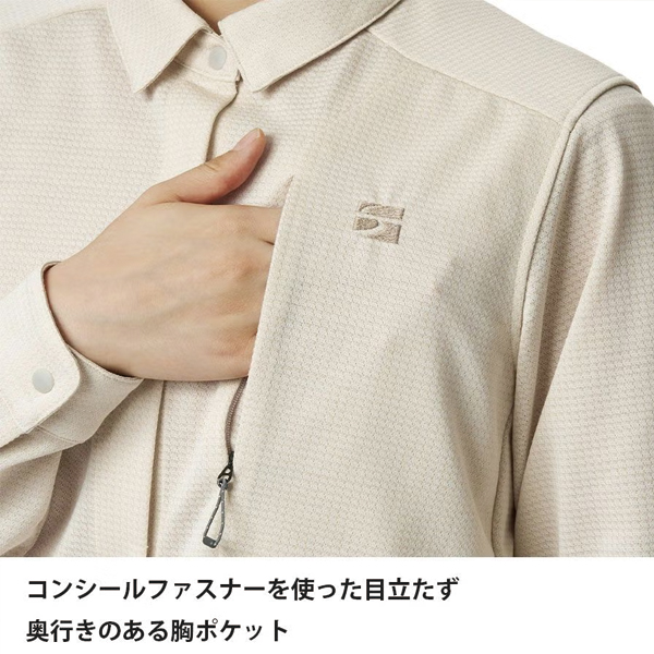 ファイントラック  ラミースピンニットシャツ ウィメンズ FMW1601 アウトドア ウェア トップス レディース 吸水速乾 シャツ 長袖の画像