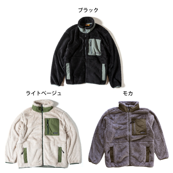 希少 gomme ミトンスリーブフリースジャケット 日本製 and wander（アンドワンダー） グラミチ ジャガードテープ フリース