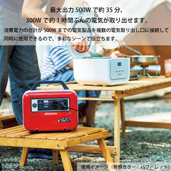 ホンダ（HONDA） 蓄電機 LiB-AID E500 ネオエナメルホワイト E500JN1
