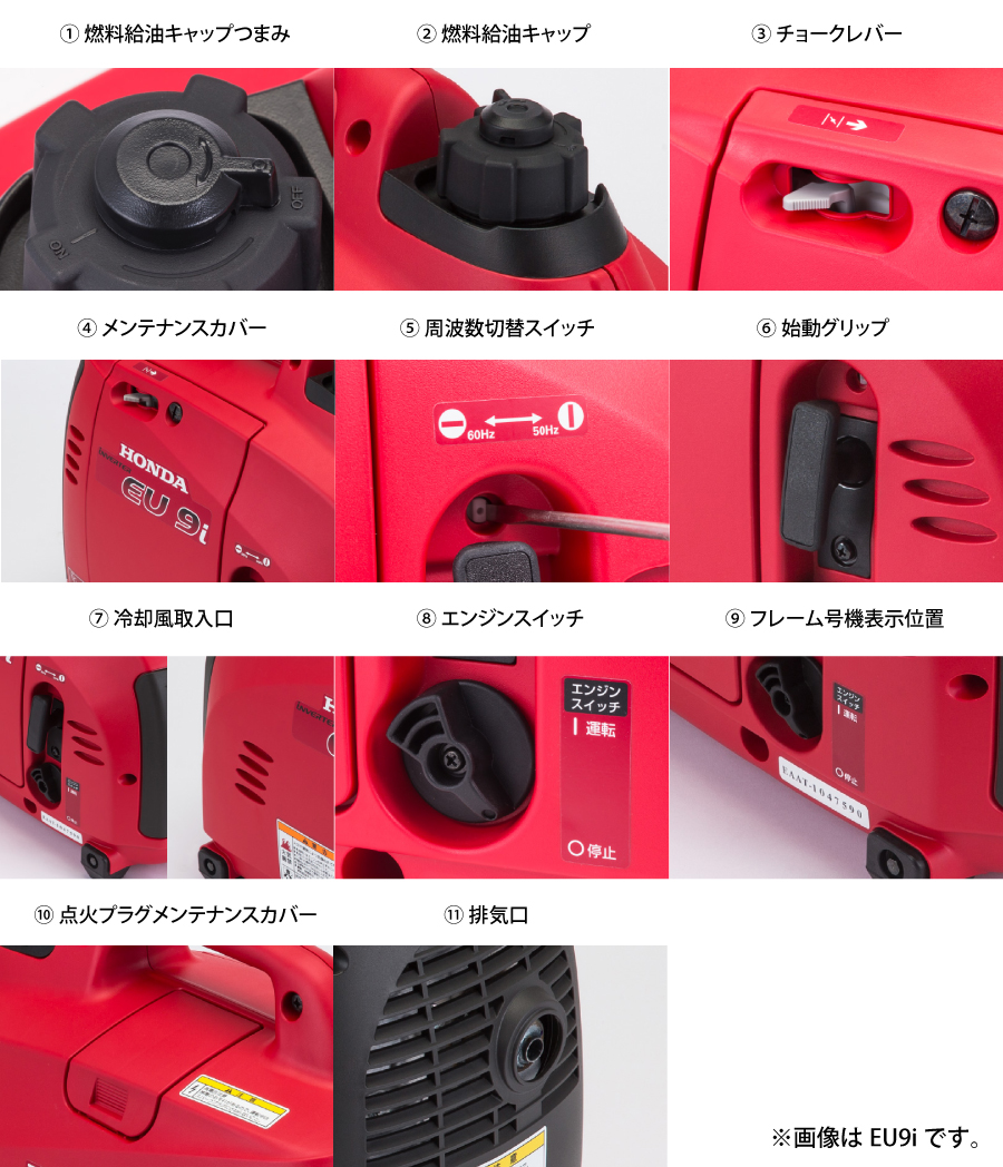 ホンダ（HONDA） 発電機 EU9i entry 正弦波インバーター搭載 EU9IT1JN3