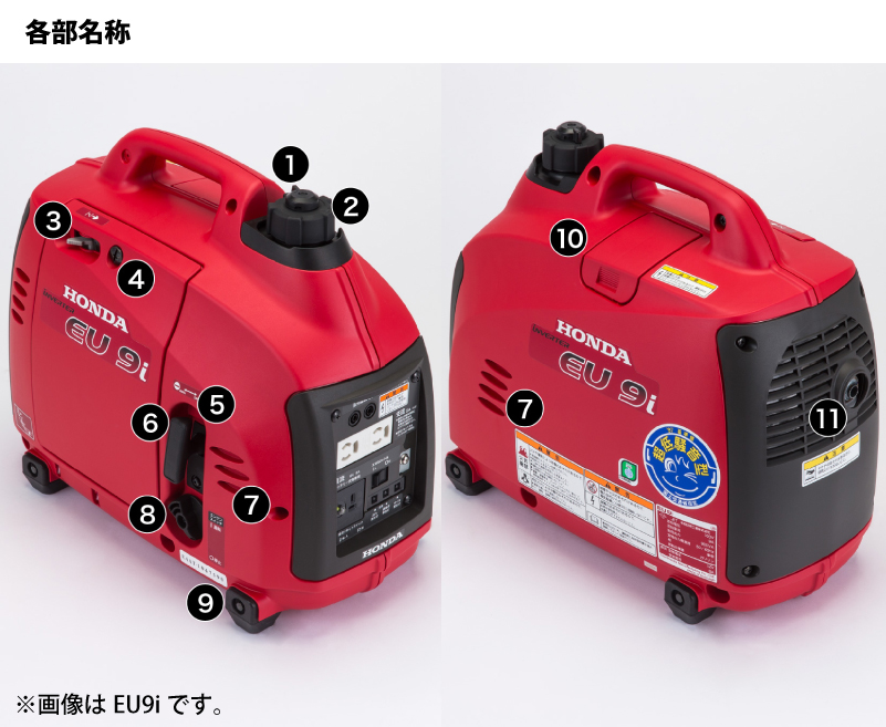 ホンダ（HONDA） 発電機 EU9i entry 正弦波インバーター搭載 EU9IT1JN3