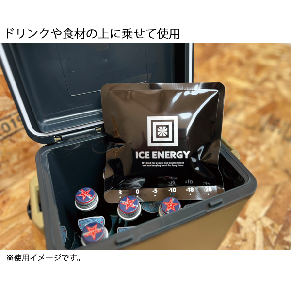 アイスエナジー 保冷剤 アルミソフトケース 300g -10℃ 4パックセット 