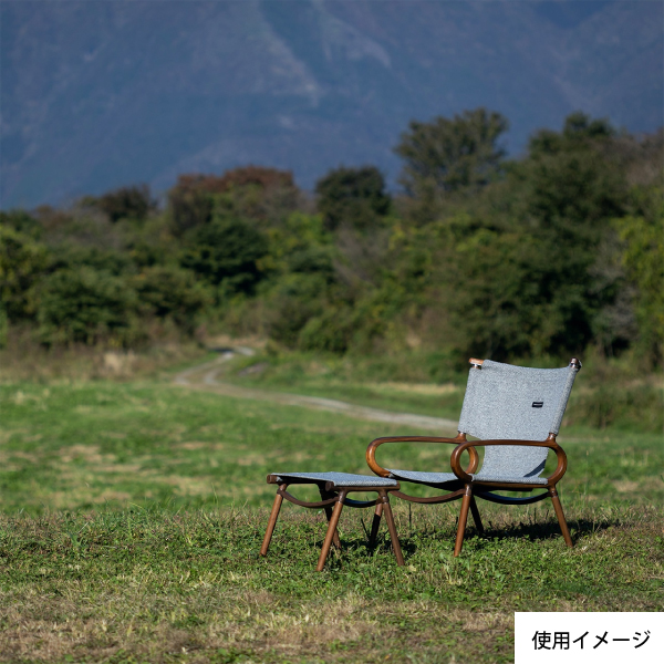 IKIKI（イキキ） サイドスツール ウォルナット ファブリック