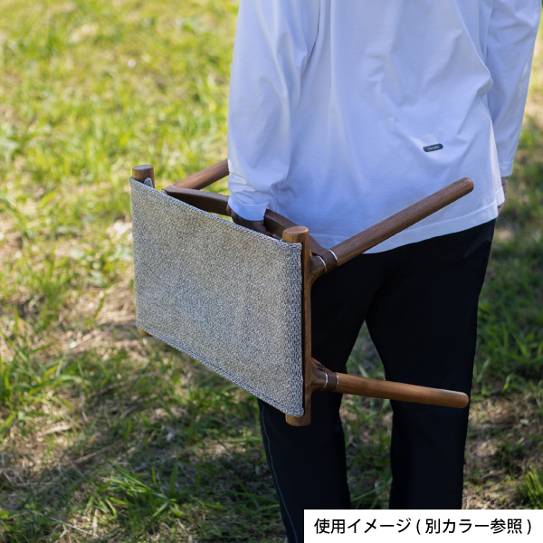 IKIKI（イキキ） サイドスツール ウォルナット ファブリック
