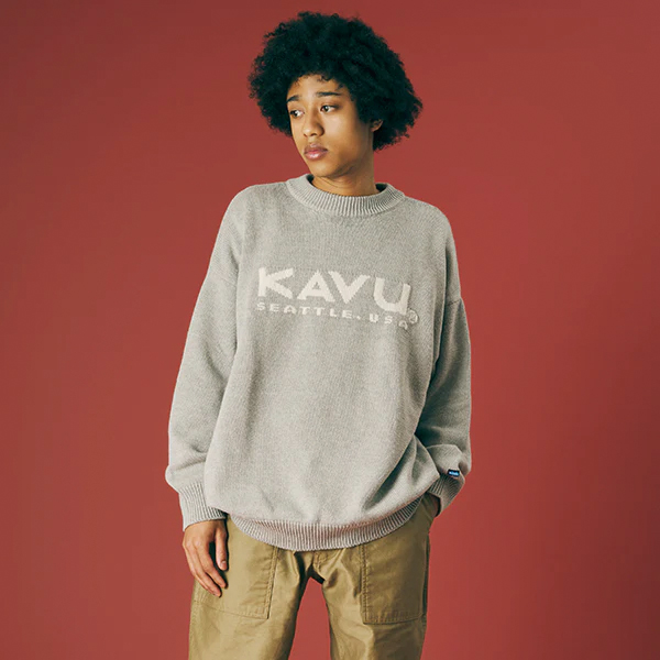 KAVU（カブー） メンズ ロゴニット 19821919 アウトドア ウェア