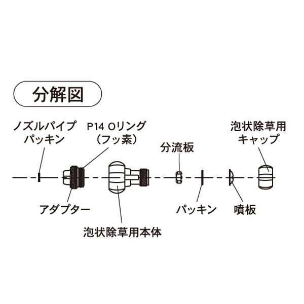 工進 HS泡除草噴口クミパーツ PA-103 ...の詳細画像2