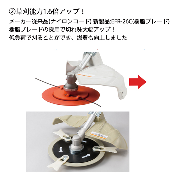 工進 手押し式 エンジン 草刈機 EFR-26...の詳細画像5