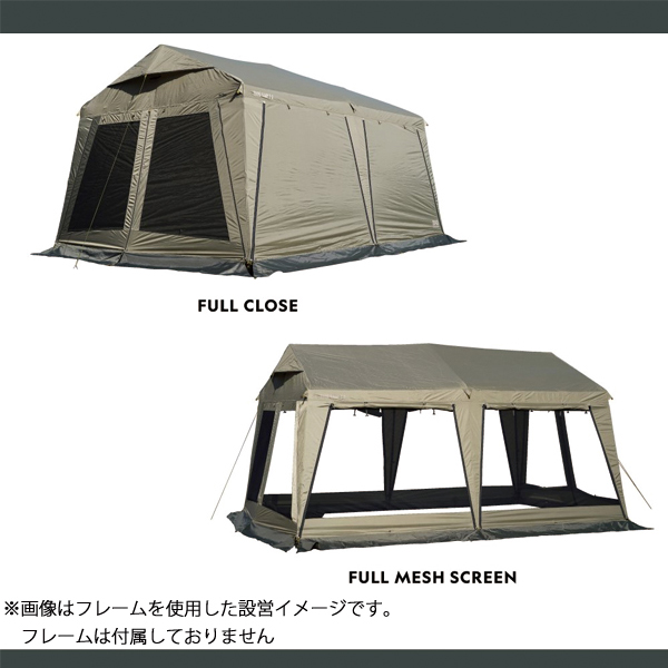 WILDTHINGS  ベースキャンプT-2 屋根幕　キャビンテント仕様 屋根幕のみ　3.0x4.5m WTT-2 アウトドア キャンプ 日よけ |  | 02
