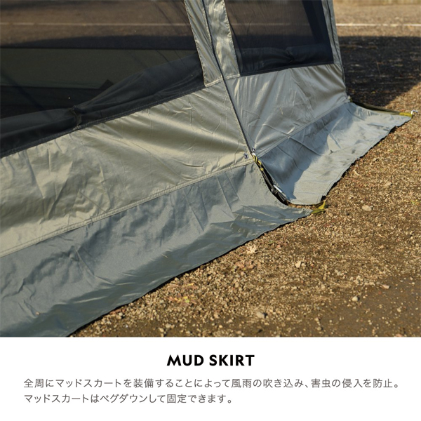 WILDTHINGS  ベースキャンプT-2 屋根幕　キャビンテント仕様 屋根幕のみ　3.0x4.5m WTT-2 アウトドア キャンプ 日よけ |  | 05
