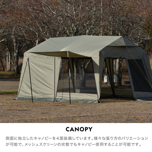 WILDTHINGS  ベースキャンプT-2 屋根幕　キャビンテント仕様 屋根幕のみ　3.0x4.5m WTT-2 アウトドア キャンプ 日よけ |  | 06