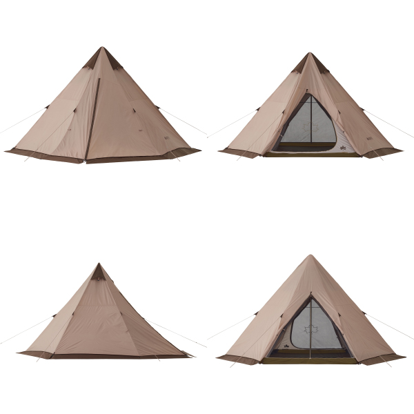 ロゴス Tradcanvas VポールTepee400セット-BB 71208009 テント タープ  キャンプ用品 | LOGOS | 10