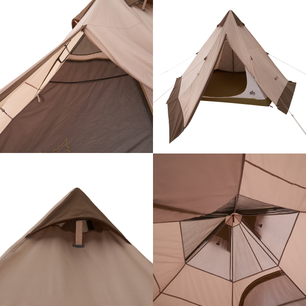 ロゴス Tradcanvas VポールTepee400セット-BB 71208009 テント タープ  キャンプ用品 | LOGOS | 15