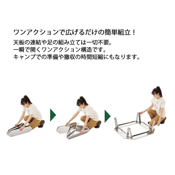 ロゴス  イージーステン囲炉裏テーブル 73561001 アウトドア キャンプ 机 バーベキュー BBQ テーブル 軽量 ステンレスの画像