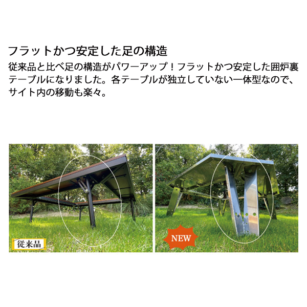 ロゴス  イージーステン囲炉裏テーブル 73561001 アウトドア キャンプ 机 バーベキュー BBQ テーブル 軽量 ステンレスの画像