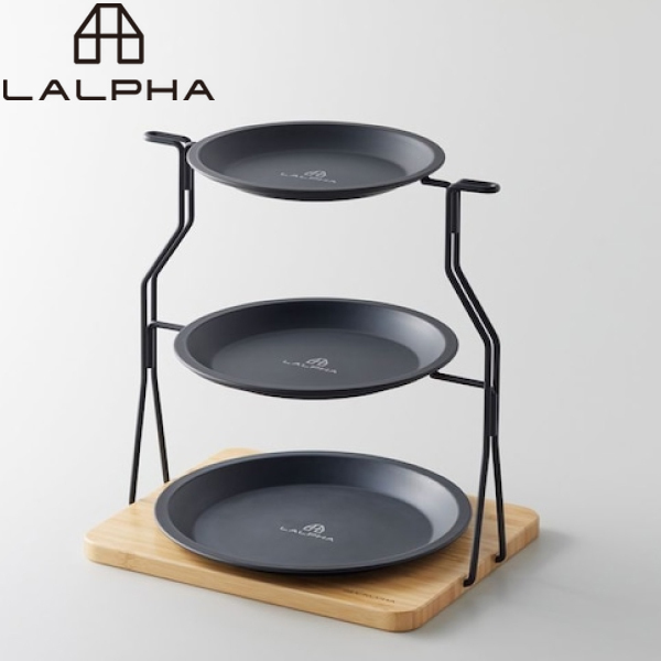 ラルファ  プレートスタンドセット TW-080S アウトドア キャンプ 食器 スタンド 土台
