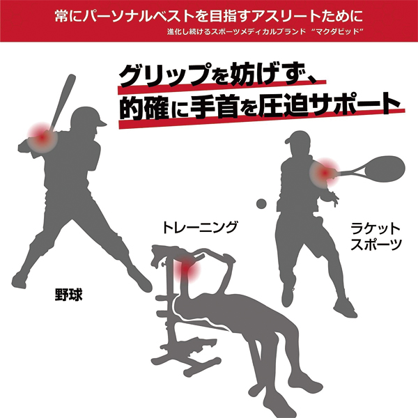 McDavid(マクダビッド)  ストラップ リストサポート 左右兼用 M4511 | McDavid | 09