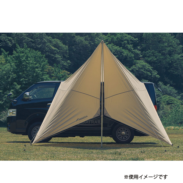 ミグラトレイル  スティングレイタープ D4926 アウトドア キャンプ タープ カーサイドタープ 150D ソロキャン ファミリー 車両接続 車両連結_11