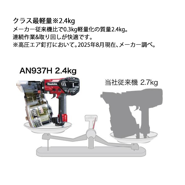 マキタ(makita) 高圧エア釘打 90mm...の詳細画像5