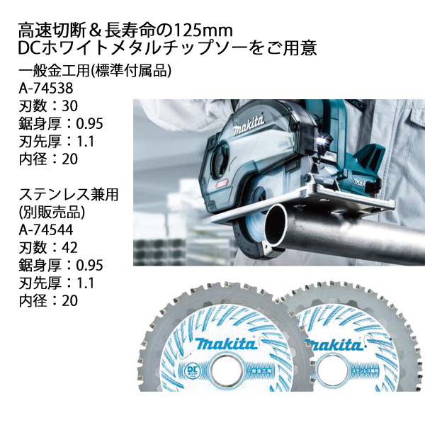 マキタ（makita） 40Vmax 125mm充電式チップソーカッタ 本体のみ