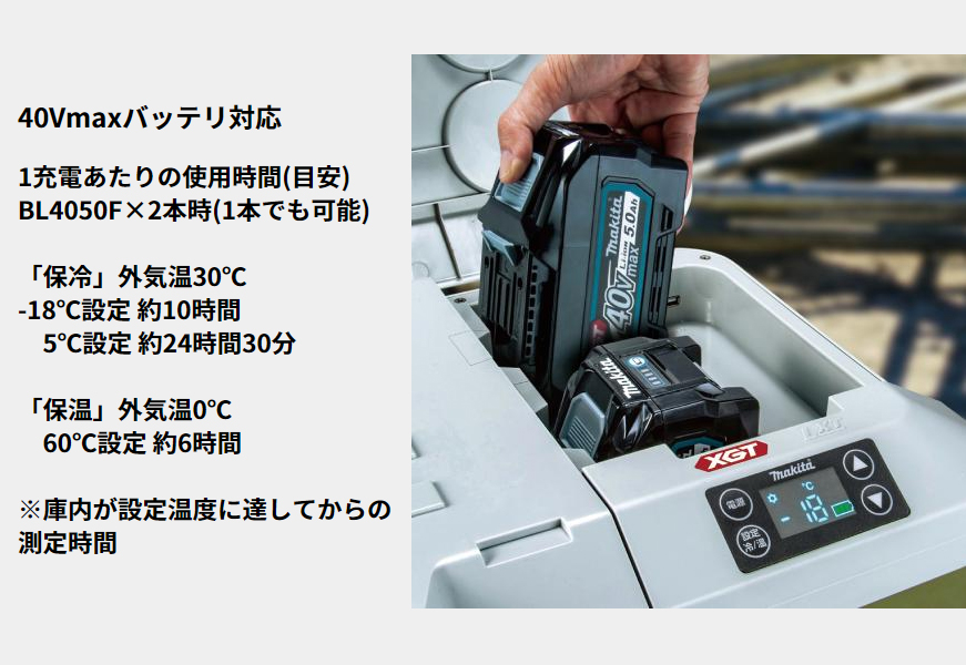 マキタ（makita） 充電式 保冷温庫 50L 青 本体のみ CW002GZ 40V 18V