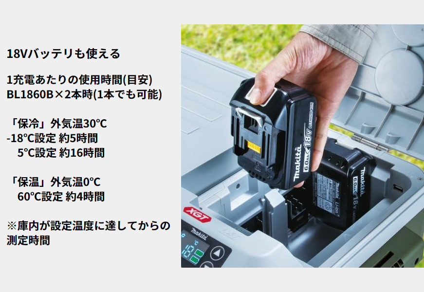 マキタ（makita） 充電式 保冷温庫 50L 青 本体のみ CW002GZ 40V 18V 